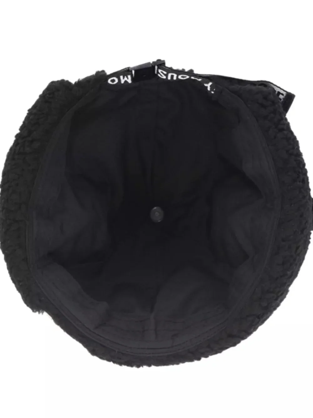 Tokyo Disney Resort Mickey Fluffy Black Ear Cap Hat 58cm Japan NWT